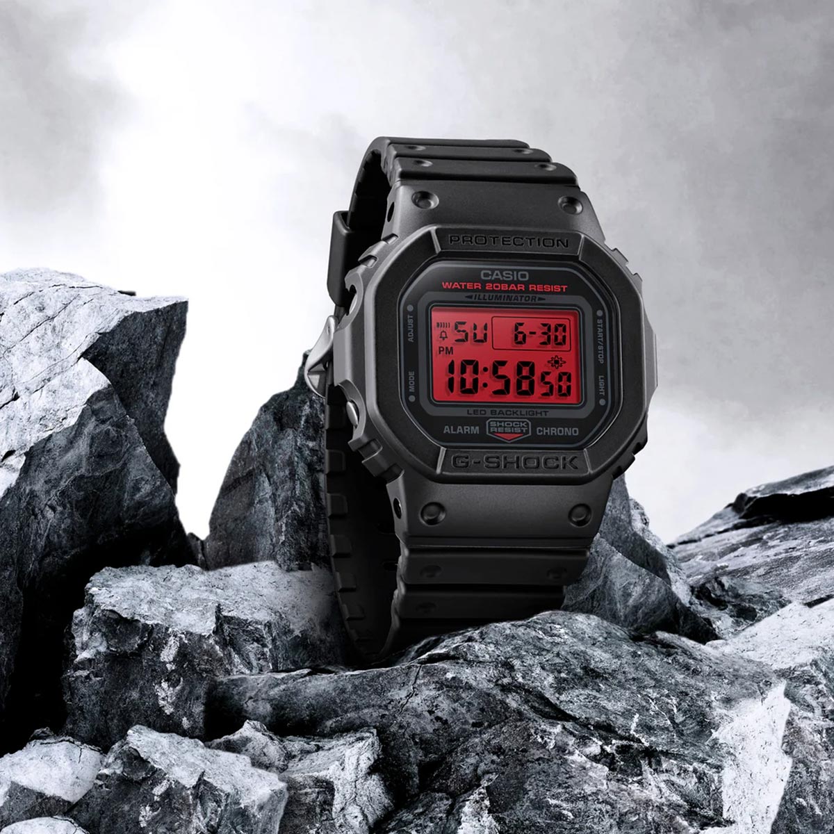 G-Shock Black Bold Red DW-5600BBR-1 - Main Image