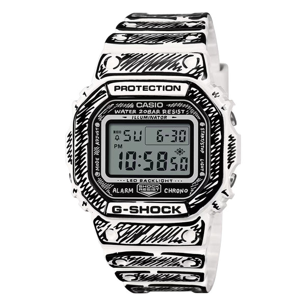 G-Shock x Joshua Vides White Watch DW-5600JV-7
