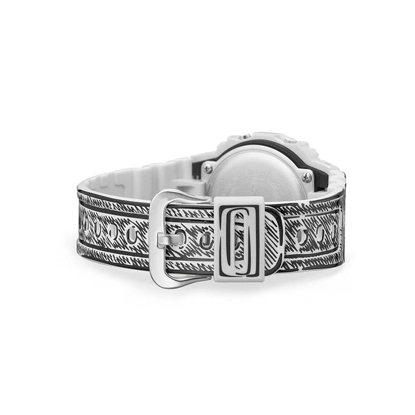 G-Shock x Joshua Vides White Watch DW-5600JV-7 Strap