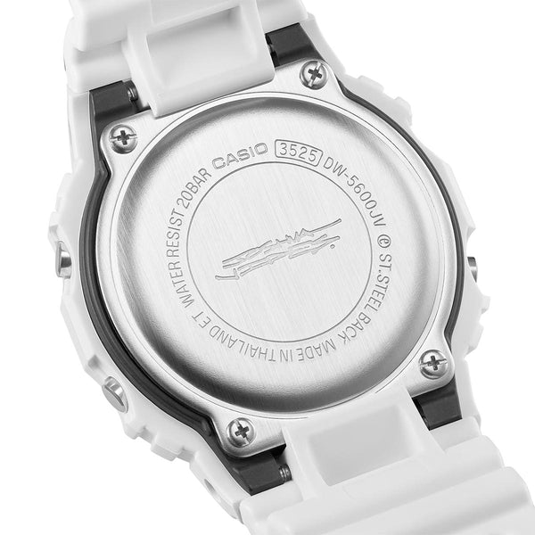 G-Shock x Joshua Vides White Watch DW-5600JV-7 Caseback
