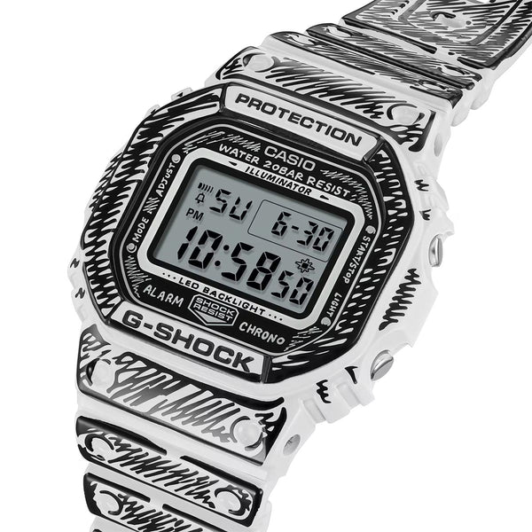 G-Shock x Joshua Vides White Watch DW-5600JV-7