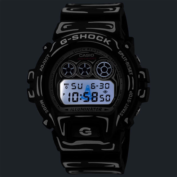 G-Shock x Joshua Vides Black Watch DW-6900JV-1 Backlight