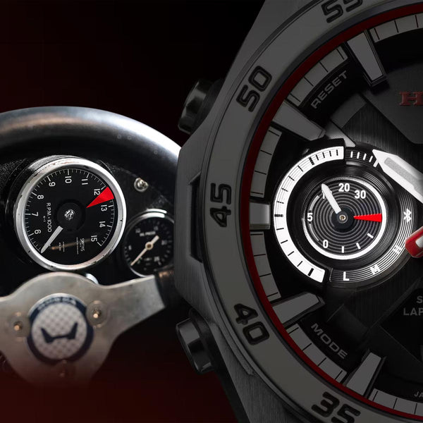 Edifice x Honda F1 Special Edition Watch ECB-2300HR-1A Dial