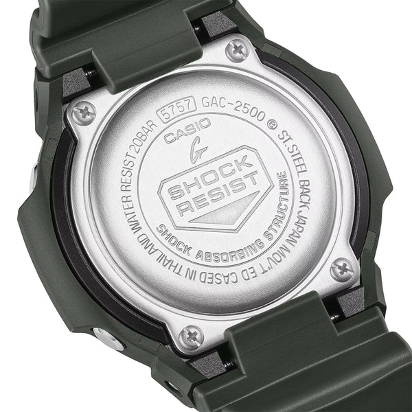 G-Shock 2500 Analog Dark Green Watch Case Back