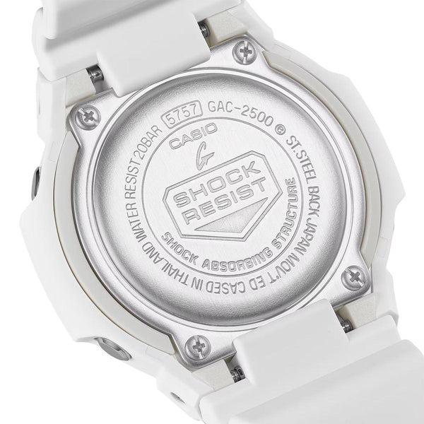 G-Shock 2500 Analog White Watch Case Back