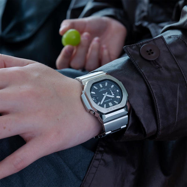 G-Shock 2500 Analog Silver Black GMC-2500D-1A