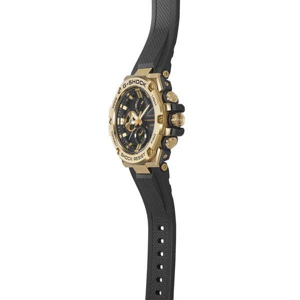G-Shock G-Steel Black Gold Watch GST-B100GB-1A9