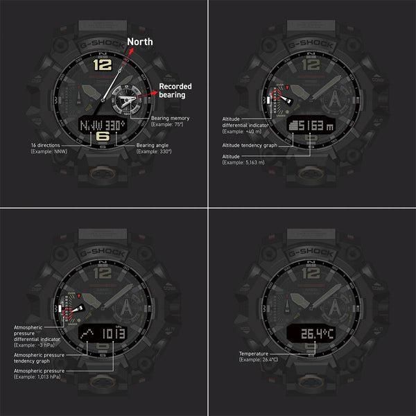 G-Shock Mudmaster Watch Function