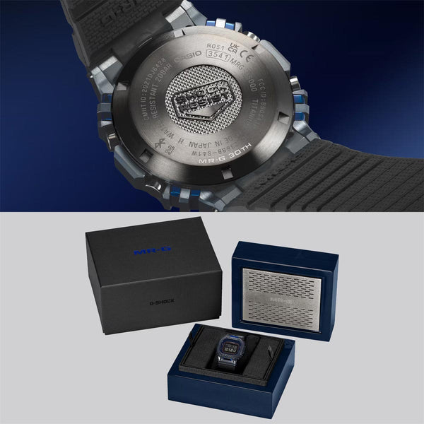 G-Shock MR-G Super Blue Case Back Packaging