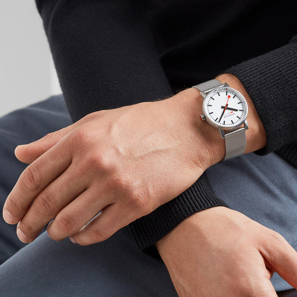 Mondaine Evo2 35mm Watch MSE.35110.SM Men's hand