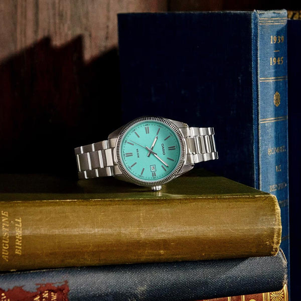 Casio Vintage Tiffany Blue Watch MTP1302PD-2A2