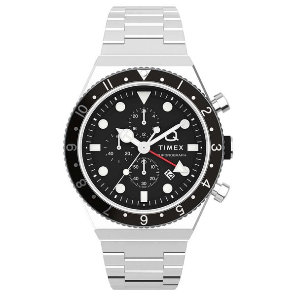 Q Timex GMT Chronograph 40mm Watch TW2V69800