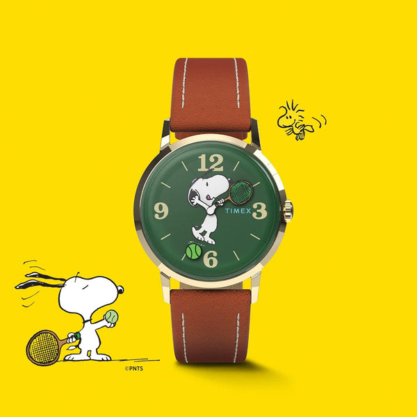 Timex Marlin Snoopy Tennis Hand-Wound Watch TW2V88800