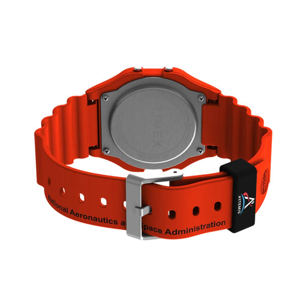 Timex x NASA Artemis Digital Watch Orange Caseback