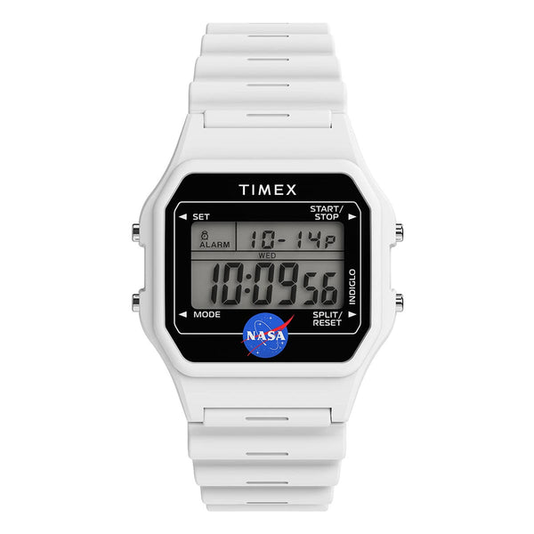 Timex x NASA Artemis Digital White Watch TW2Y13500