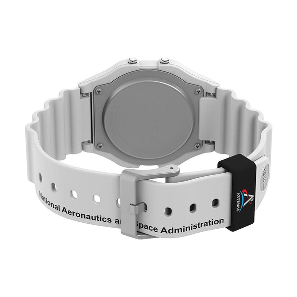 Timex x NASA Artemis Digital White Watch Caseback