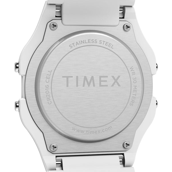 Timex x NASA Artemis Digital White Watch Caseback