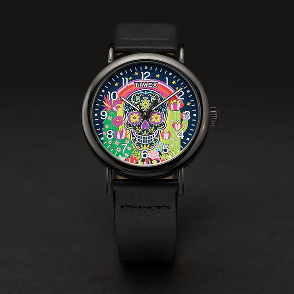 Timex Wednesday Day Of The Dead Watch TW2Y15900