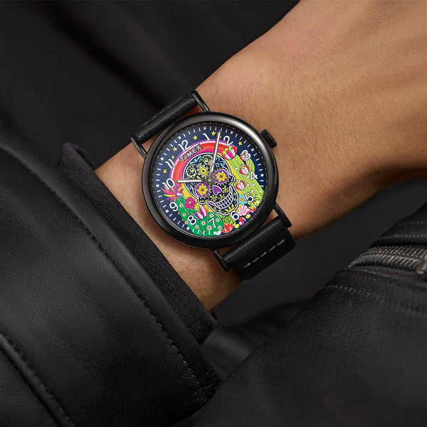 Timex Wednesday Day Of The Dead Watch TW2Y15900