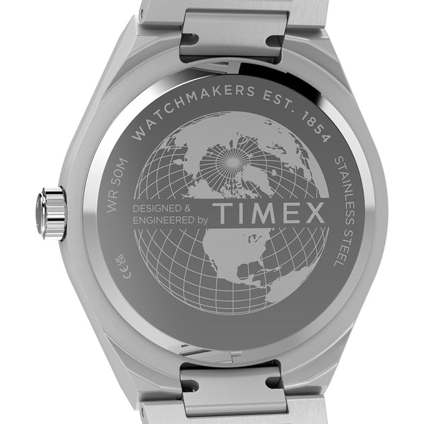 Q Timex Continental GMT Watch Caseback