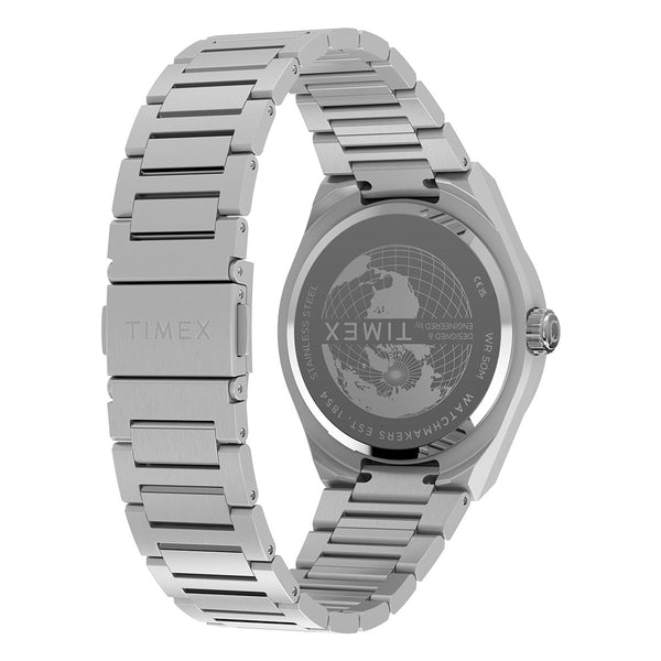 Q Timex Continental GMT Watch Back