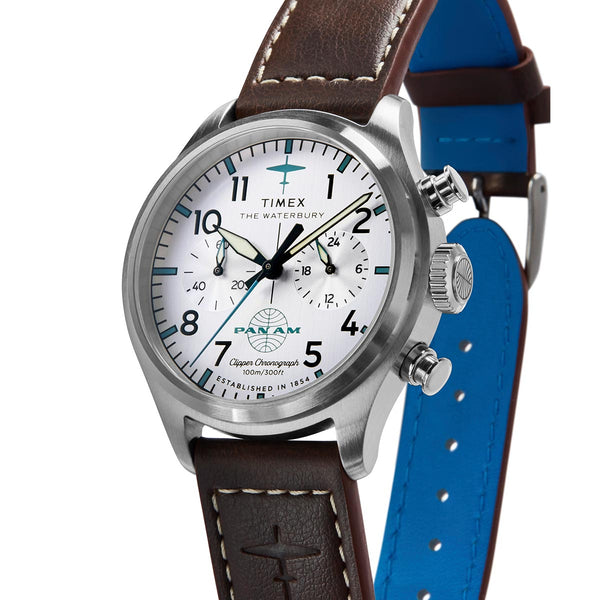 Timex x Pan Am Waterbury Chronograph Watch TW2Y38700