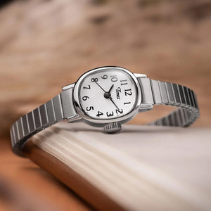 Timex Cavatina Mini 17mm Silver Watch TW2Y47300