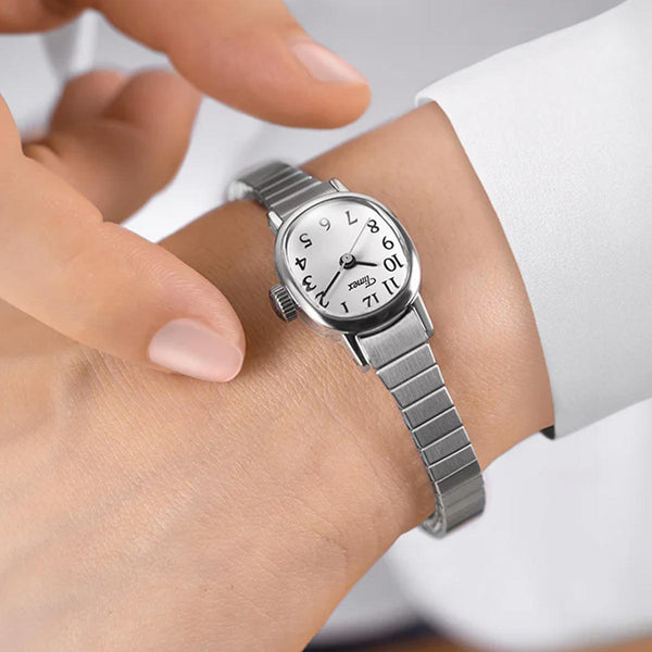 Timex Cavatina Mini 17mm Silver Watch TW2Y47300