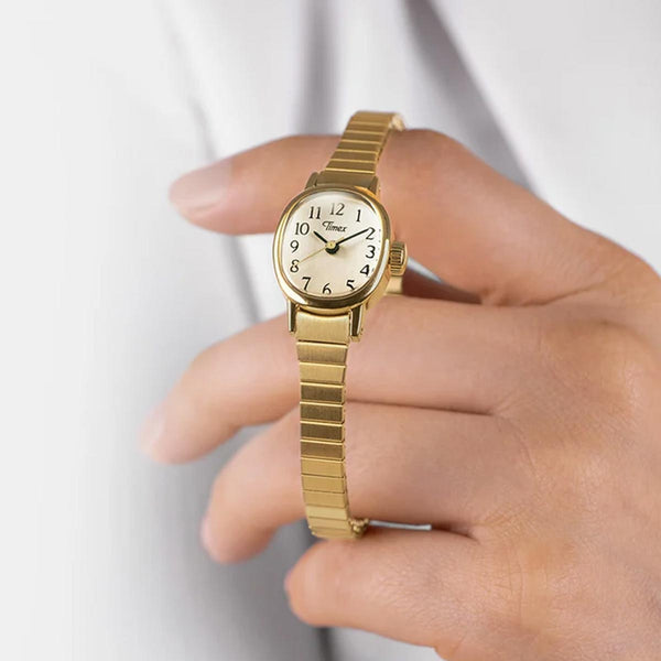 Timex Cavatina Mini 17mm Gold Watch TW2Y47400
