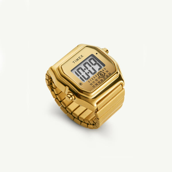 Timex x MM6 Maison Margiela Gold Ring Watch S/M TW2Y50100