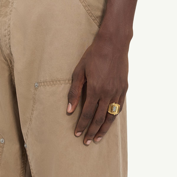 Timex x MM6 Maison Margiela Gold Ring Watch M/L TW2Y50200