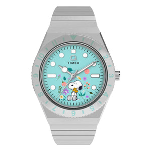Q Timex x Peanuts Snoopy Flowers Watch TW2Y52700
