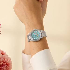 Q Timex x Peanuts Snoopy Flowers Watch TW2Y52700
