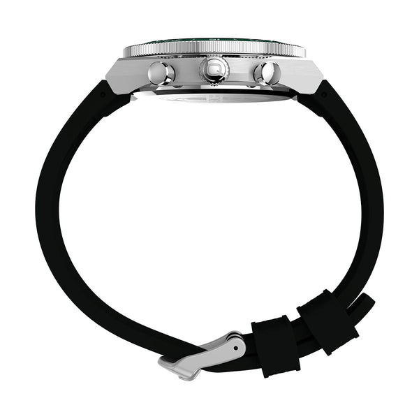 Q Timex Continental Chronograph Watch Side