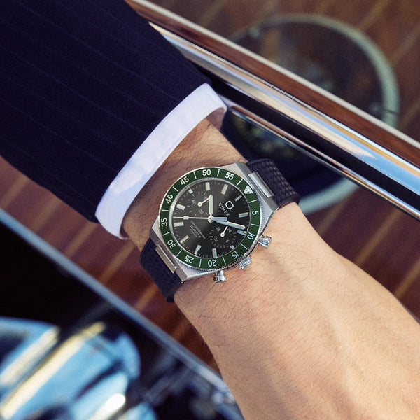 Q Timex Continental Chronograph Watch TW2Y56100