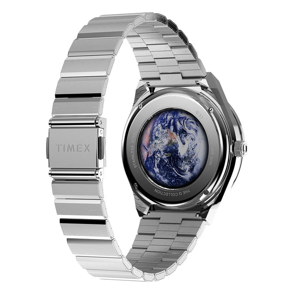 Q Timex x NASA 40mm Watch TW2Y56700 Blue Marble Caseback