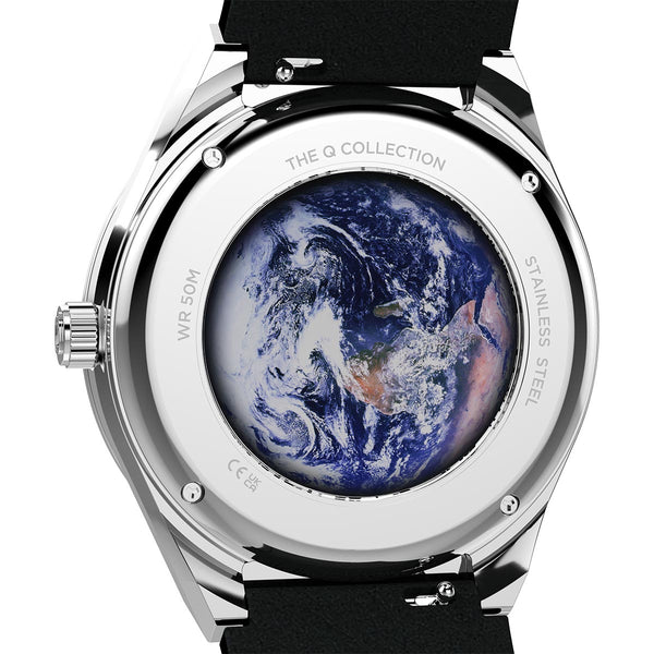 Q Timex x NASA 40mm Watch Caseback Blue Marble