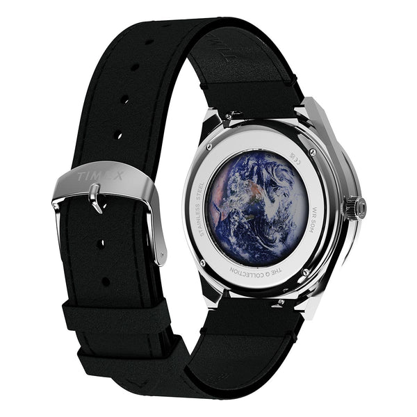 Q Timex x NASA 40mm Watch Caseback Blue Marble