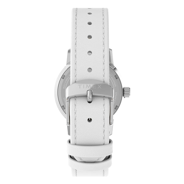 Q Timex x Peanuts Snoopy Flowers Watch Leather Strap