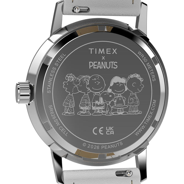 Q Timex x Peanuts Snoopy Flowers Watch Caseback