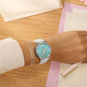 Q Timex x Peanuts Snoopy Flowers Watch TW2Y68800