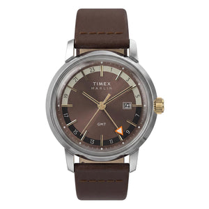 Timex Marlin Quartz GMT Brown Watch TW2Y84200