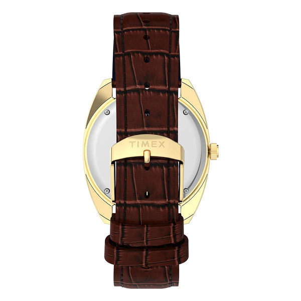 Timex 1978 Day Date Fume Reissue Watch Leather Strap