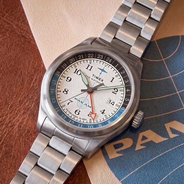 Pan Am x Timex Waterbury GMT Watch TW2Y94600