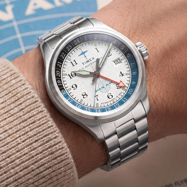 Pan Am x Timex Waterbury GMT Watch TW2Y94600