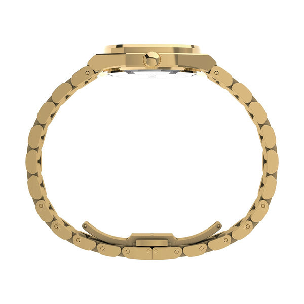 Timex E Line Quartz Gold Watch Side Shot