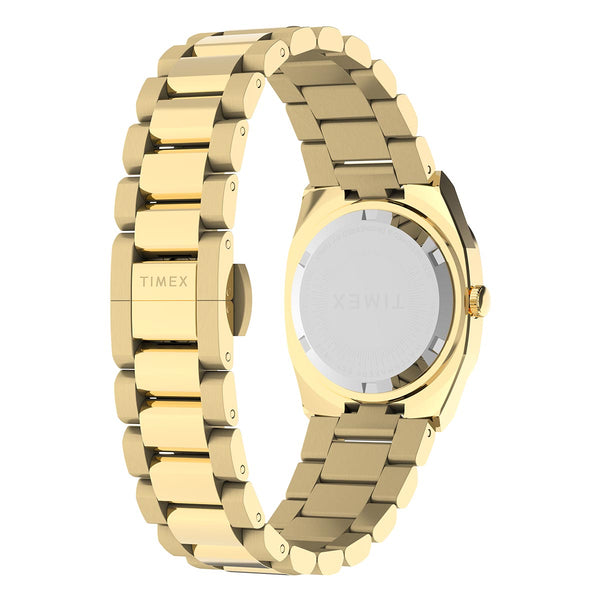 Timex E Line Quartz Gold Watch Case Back