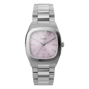Timex E Line Quartz 30mm Silver Pink Watch TW6A01000