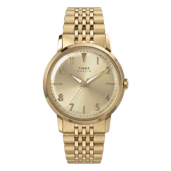 Timex Marlin Quartz 34mm Gold Watch TW6A04000
