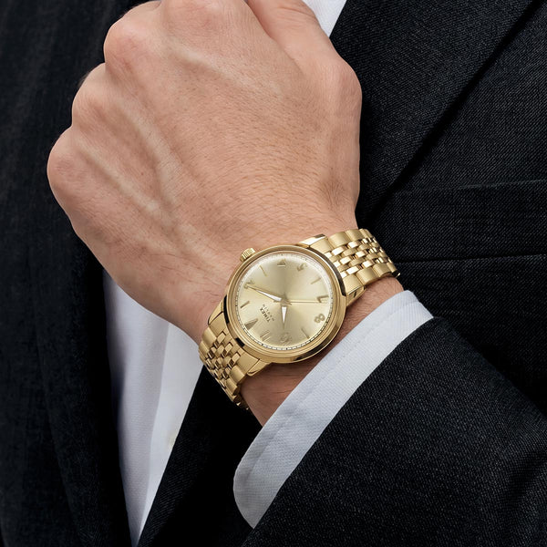 Timex Marlin Quartz 34mm Gold Watch TW6A04000